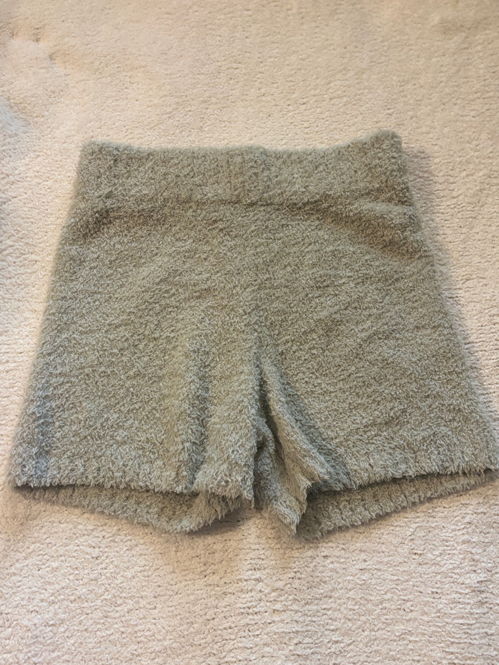 Skims Cozy Lounge Shorts in Dusty Blue
